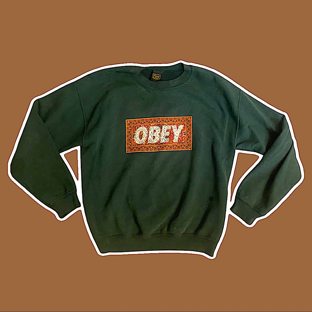 OBEY Unisex Crew Neck - Forest Green